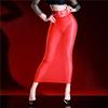 Fashion Women Lace Bodycon Tube Micro Mini Dress 5D Oil Glossy Shiny Package Hip Dress Sheer See Through Elastic Maid Dress