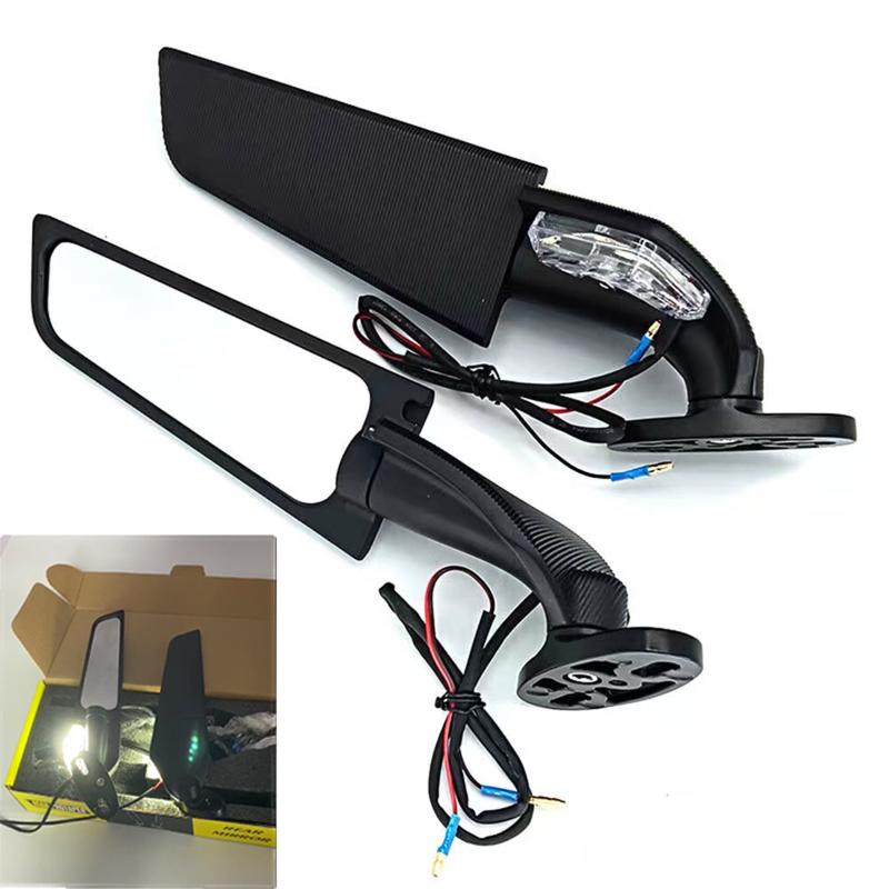 Side Mirrors Wind Wing Adjustable Rotating Rearview Mirror For Kawasaki ZX6R ZX636 ZX14R ZX12R ZX10R ZX7R ZX9R Motorcycle Mirror