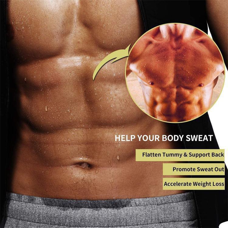 Herren Neopren Übergröße Taillenformer Bauchkontrollweste