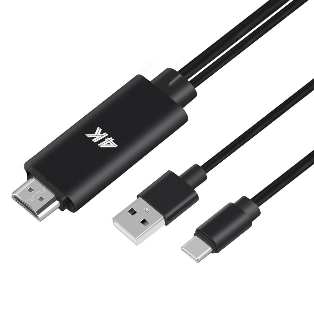 USB 3.1 Type-C to HDMI TV/HDTV Video Cable for Samsung Galaxy S8/S9 Plus
