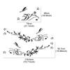 Car Body Side Sticker Carving Hollow Flower Butterfly Auto Vinyl Decal Scratch Resistant Personalized Car DIY Decoration Sticker