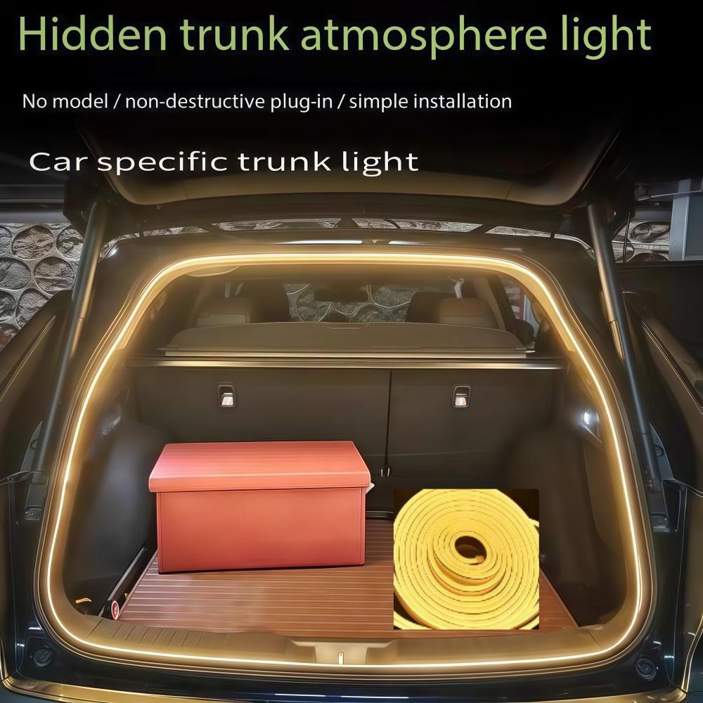 Flexible LED Ambient Light Strip 5m DC12V for Tesla Model Y 3 S After Trunk Frunk Silicone Interior Car Decorative Lamp DIY Lamp