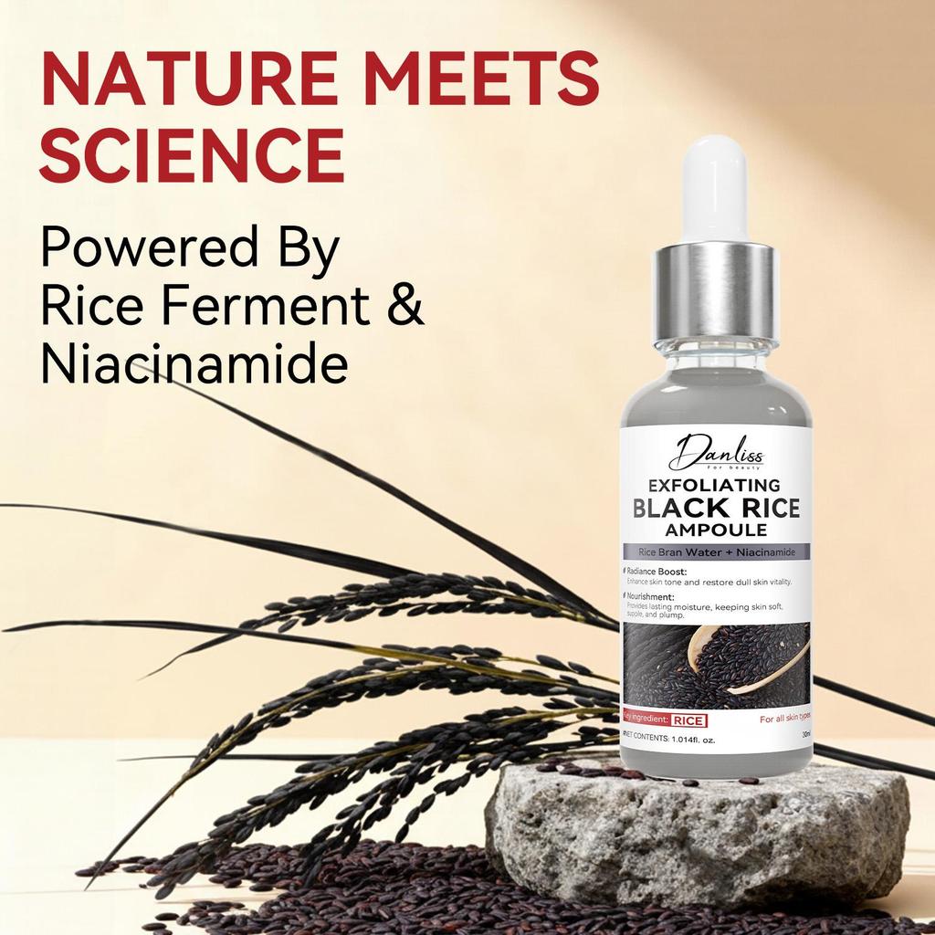 Exfoliating Black Rice Ampoule-Moisturize And Firm The Skin-Non-irritating Care For A Clearradiant Glow Skin-30ml