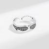 Retro Angel Wings Creative Ring For Women Men Silver Color Punk Gothic Open Ring Handmade Jewelry Unisex Accessories Lovers Gift