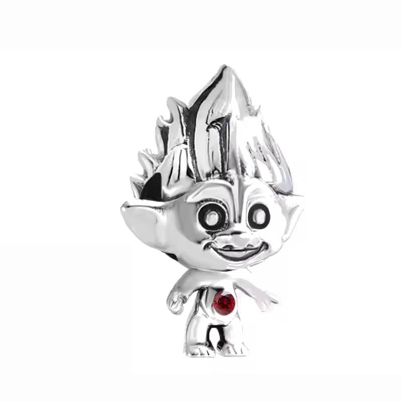925 Silver Halloween Series Car Magic Hat Mummy Charm Beads for Bracelet, DIY Fashion Jewelry Gift