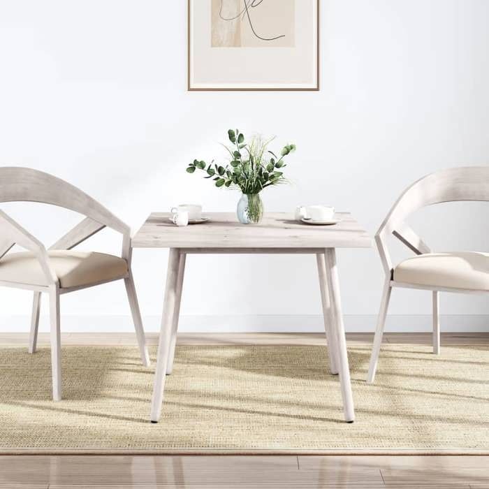 VidaXL Table Top White 80x80x2.5 Cm Solid Pine Wood 824391
