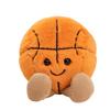 Sport Ball Plush Doll Keychain Set Football Basketball Tennis Baseball Billiard Soft Cute Mini Gift