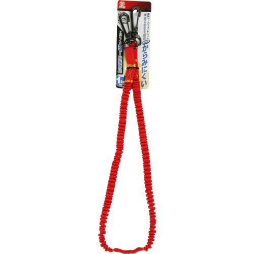 SK11 (SK11) Tangle-resistant cloth safety cord Natural length approx. 730mm Red SSC-1NRD