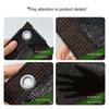 Black Sunshade Net Edge Wrapped Perforated Thickened Courtyard Balcony Flower Shade Sun Protection Greenhouse Shade Net