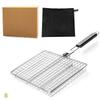 1Pcs Grill Basket Stainless Steel Grill Baskets Foroutdoor Grill |Grill Accessoriesforoutdoorgrill Campfirecooking Equipment