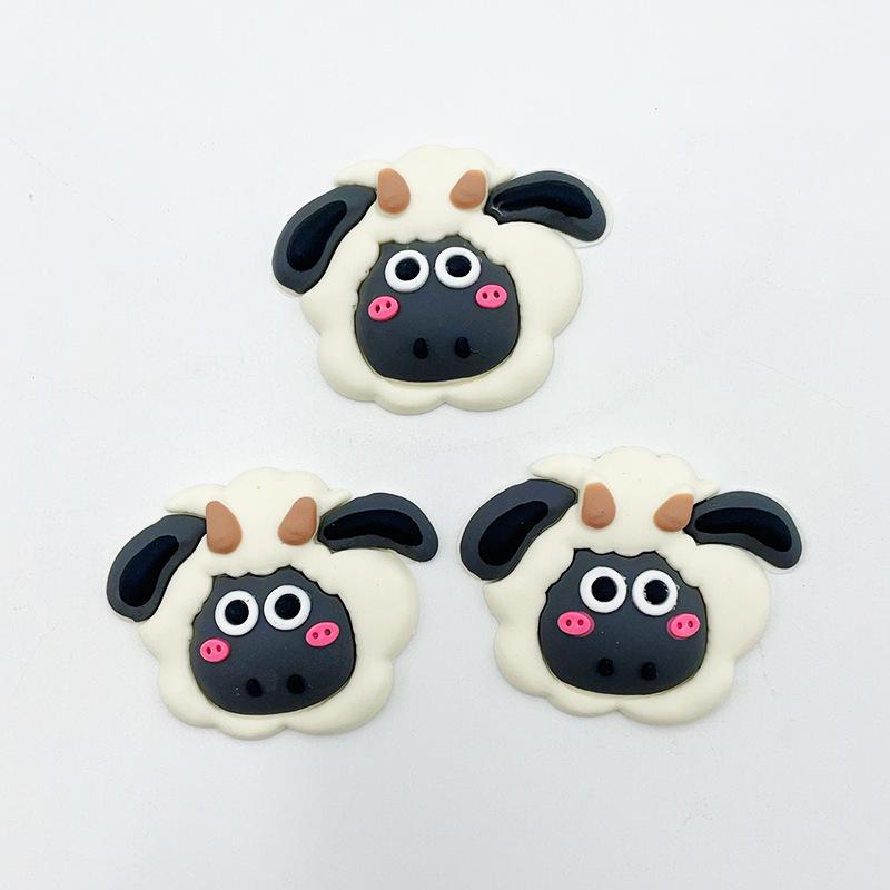 3D Little Sheep PVC Soft Rubber Sticker for Cup, Towel Rack, Storage Box & Decoration
