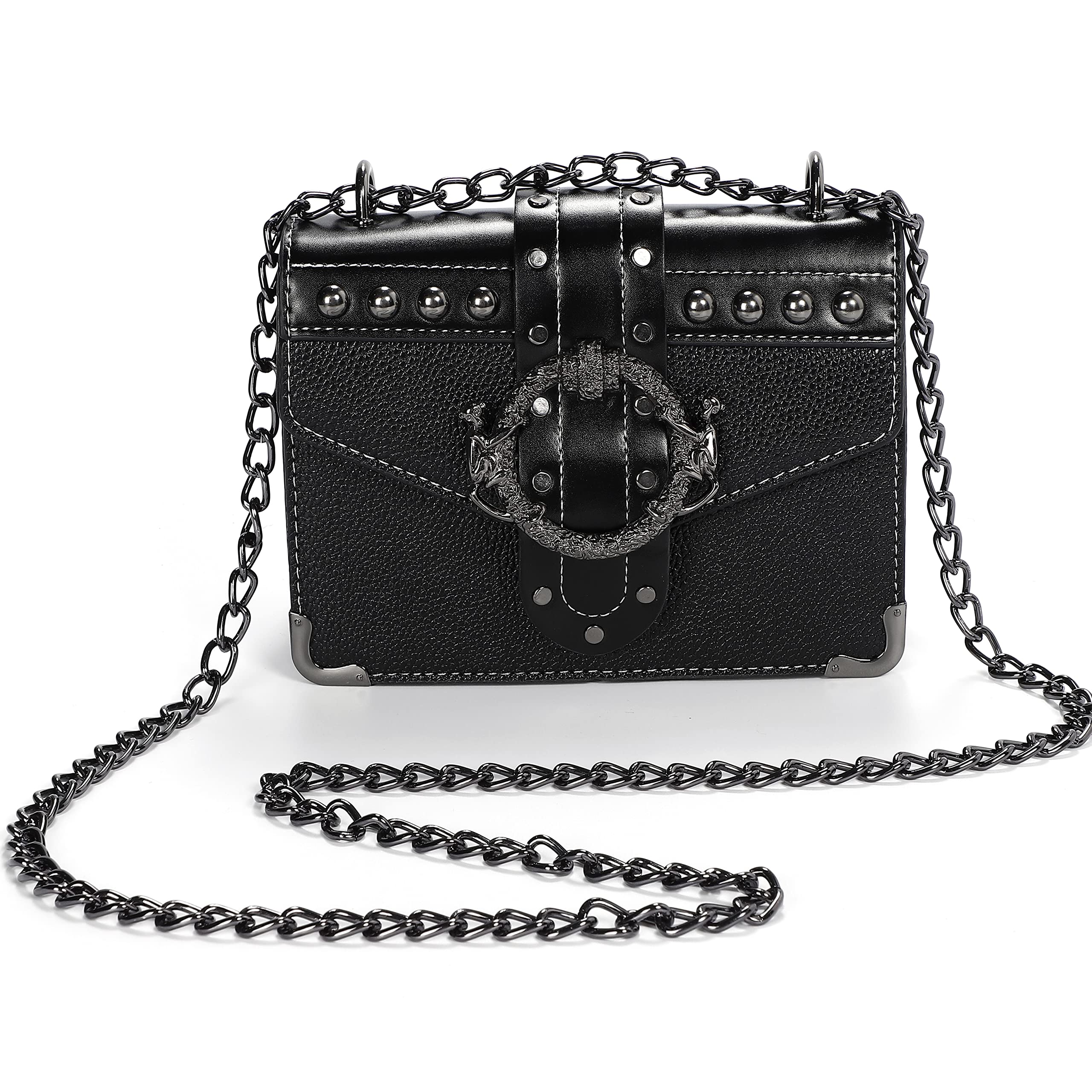 

Shoulder bag for punk crossbody landmine mini shoulder sickly cute [Harujio] women, rock, bag, style, gothic, black, street, mass-produced bag, bag, чорний