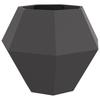 Plant Pot Black 100 X 100 X 80 Cm Steel