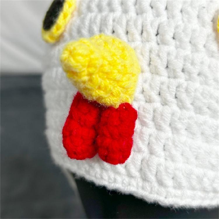 Holiday Turkey Hat Knitted Beanies Cartoon Chicken Ear Flap Hat Soft Cotton Animal Caps for Thanksgiving Celebrations