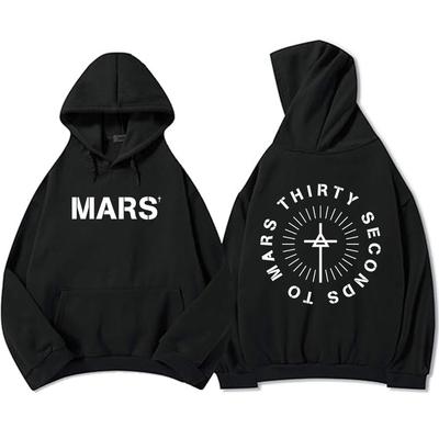 Thirty Seconds To Mars Hoodies Langarm Mode Kapuzenpullover Lässig Rock Unisex Streetwear Herren