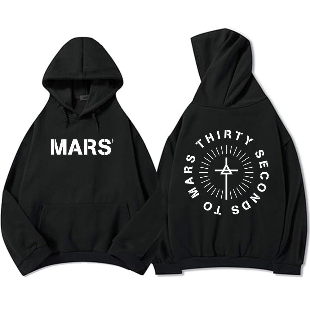 Thirty Seconds To Mars Hoodies Long Sleeve Fashion Hooded Sweatshirts Casual Rock Unisex Streetwear Mens