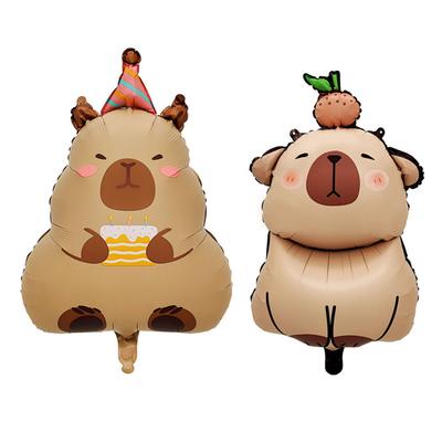 Capybara Party Balloons Birthday Party Decor Capybara Aluminum Film Balloons Baby Shower Boys Girls Toy Gifts Party Supplies
