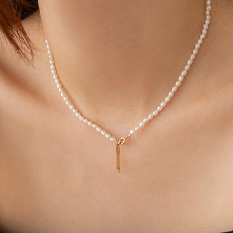 LUNNE 14k Rough Freshwater Pearl Necklace (14k Gold) #LFN09