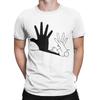 Rabbit Hand Shadow T-Shirt Men Hipster Pure Cotton Tees Round Collar Short Sleeve T Shirts Printed Clothes