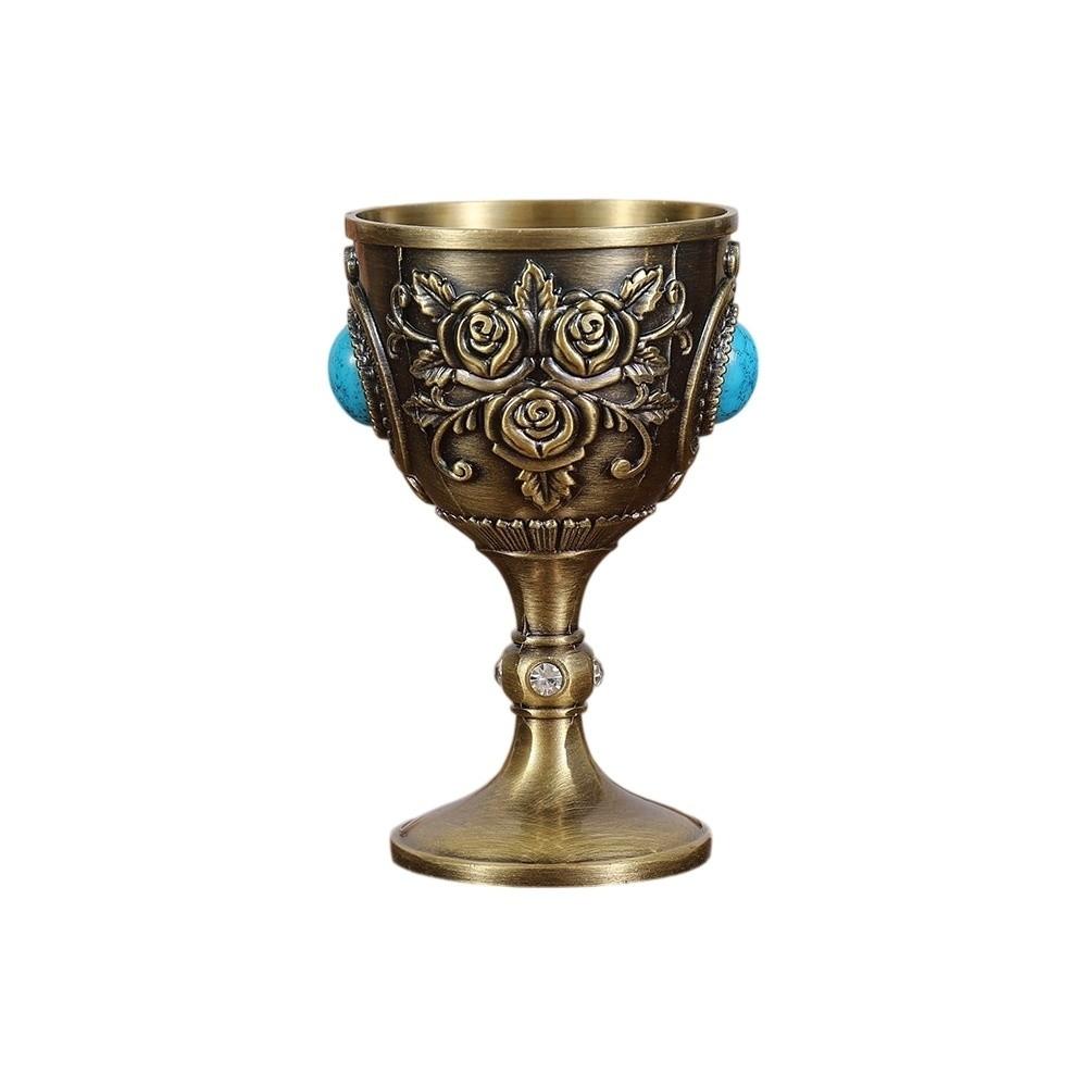 Flower Synthetic Turquoise Wine Cup Zinc Zinc Zinc Alloy Vodka Champagne Liqueur Cup  Gift
