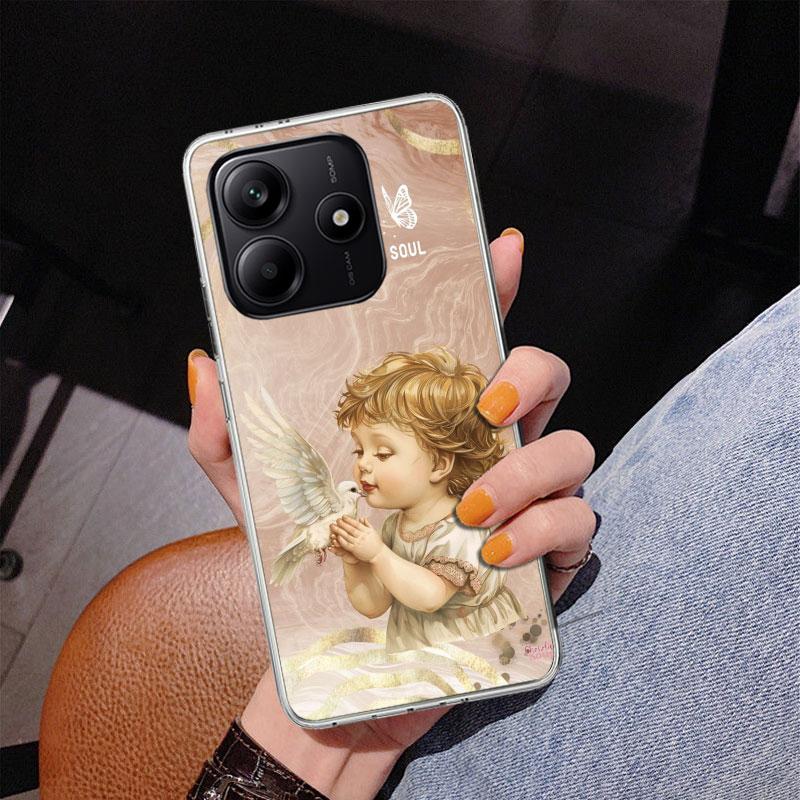 Bible Angel Phone Case For Xiaomi Redmi Note 15 14 13 12S 12 11 Pro Plus 14S 11S 11E 10 10S 11T 5G Personalized Cover Redmi Note