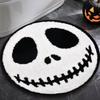 VIAKMA Halloween  Creative Skull Floor Mat Bathroom Anti-Slip Absorbent Floor Mat Bedroom Bedside Blanket Home Decoration