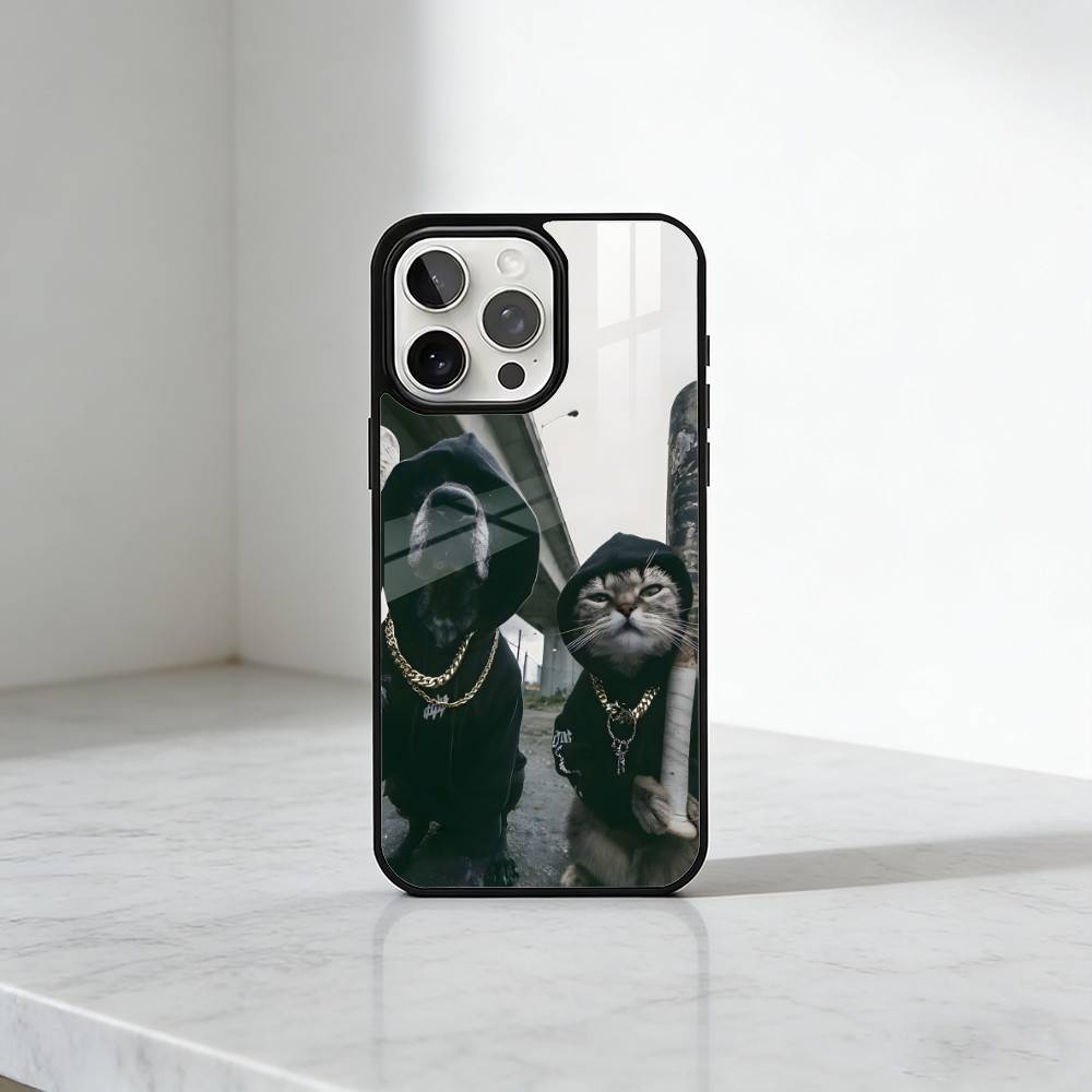 Funny Memes Bad C-CatS Society Phone Case For iPhone17,16,15,14,13 Plus,Pro Max Magnetic For Magsafe Wireless Charging