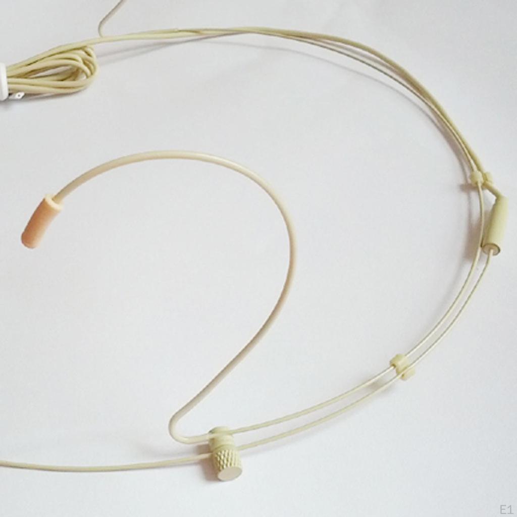 1 x 3.5mm Amplifier Headset Headworn Head-Mounted Microphone Mic #A