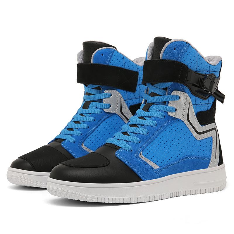 New large-sized high-top motorcycle riding shoes for autumn and winter, all-season off-road motorcycle shoes, and cycling racing boots