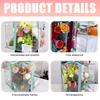 Clear Acrylic Handheld Flower Container Multipurpose Acrylic Flower Gift Box Stylish Container for Holiday and Craft