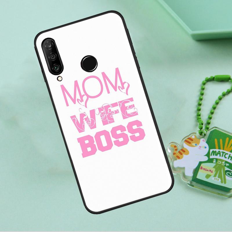 Wife Mom Boss Quotes For Huawei Nova 10 9 SE 5T 12s 12i 11i Y91 Y90 Y60 Y70 Y72 Y61 P20 P40 P30 Lite P60 Pro Case