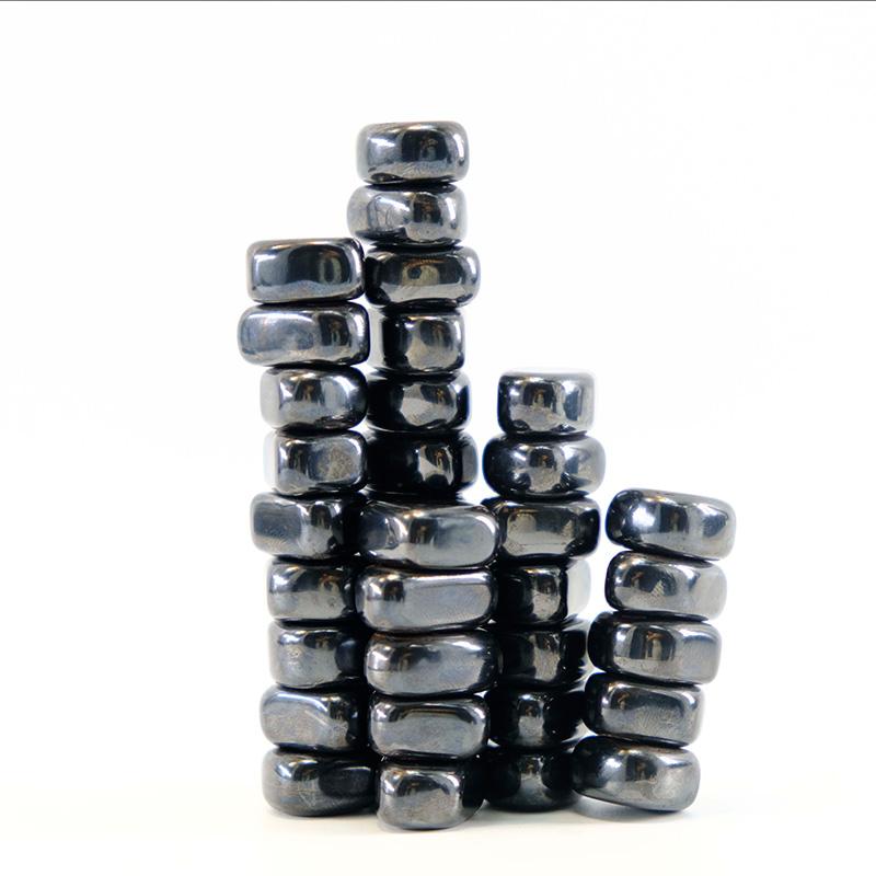 DIY Photo Wall Irregular Black Lodestone Family Magnet Pushpin Multi Functional Match Color Rope Fridge Magnetic Stone Set