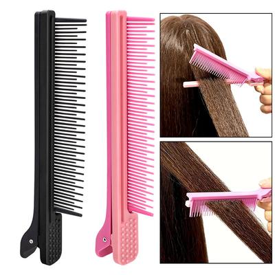 BEPAN Professional Salon Hairdressing Comb Multi Functional Salon Hair Cutting Sectional Comb Clips Rat Tail Clip Combs Partition Comb