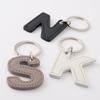 Slip-On Alphabet Keychain N White JAK-1401 Made In Japan Monotone Gift