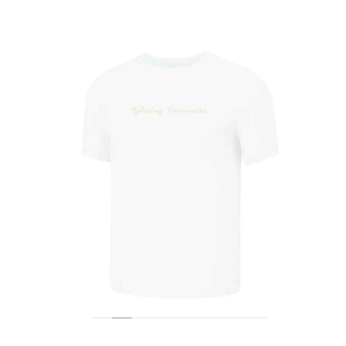 Skechers Performance Breathable Comfortable Fashion Casual Versatile Short Sleeve T-Shirt Women Tops Bright-White P225W148-0019 S