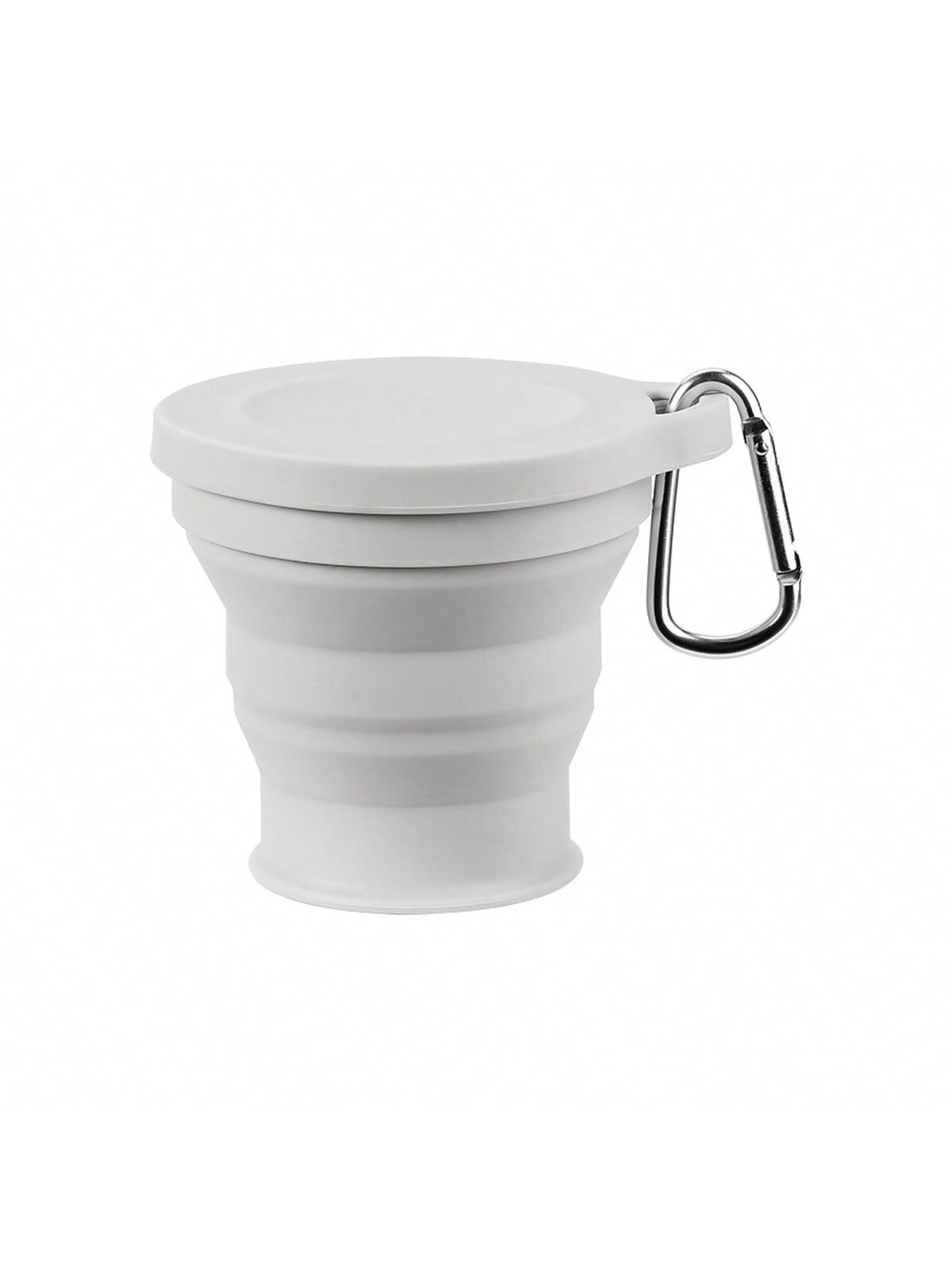 

Силиконовая складная дорожная чашка Leeseph, складная чашка для кемпинга, многоразовая портативная чашка для напитков/кружка для пеших прогулок, на открытом воздухе, путешествий серый