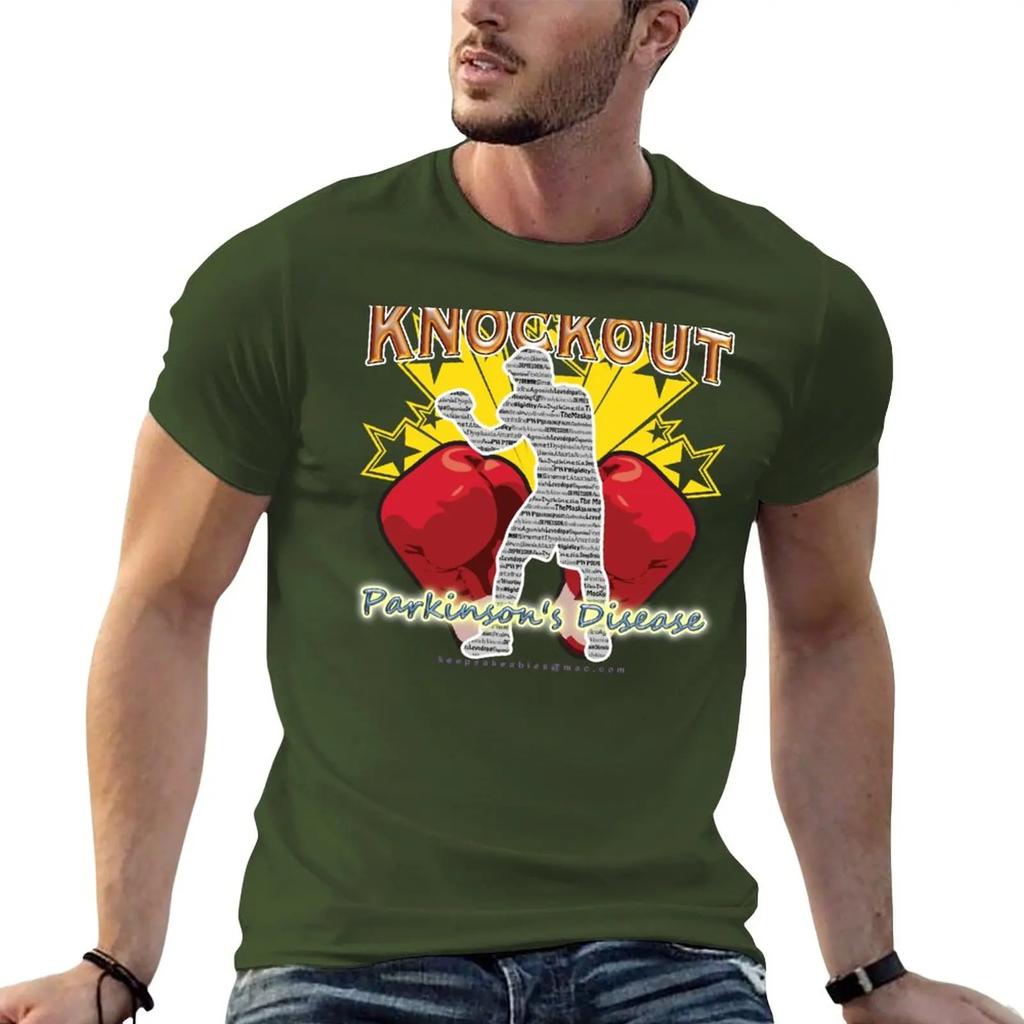 Parkinsons KO PD Boxer T-Shirt anime clothes Tee shirt cute clothes tees clothing