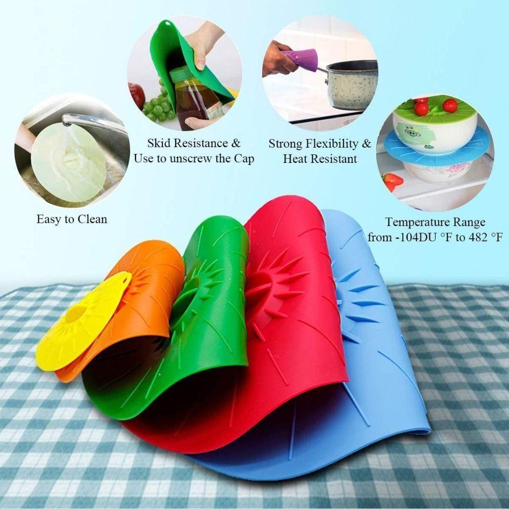 Keep Fresh Reusable Sealed Heat Resistant Kitchen Gadgets Storage Cover Food Lid Microwave Cover