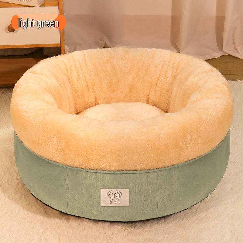 All-Season Pet Nest: Warm, Semi-Enclosed Cat & Small Dog House