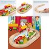 Wooden Farm Track Scene Building Blocks Children Toy Set For Kids Educational Play