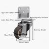 4pcs L-shaped Furniture Casters Wheels Soft Rubber Swivel Caster Quite Roller Wheels for Trolley Baby Crib Bed Wheels Accessory