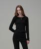 Une Cotton Henley-Neck Long Sleeve_Black