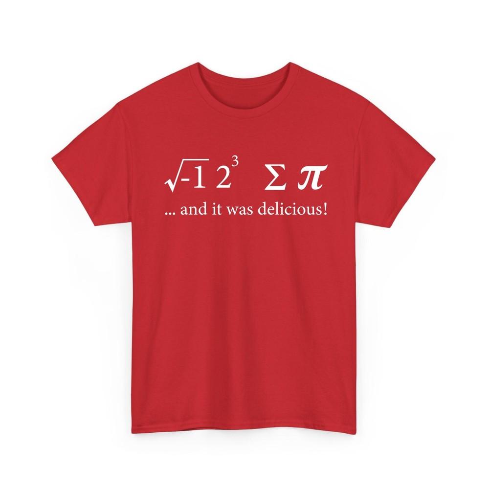 It Was Delicious Funny T Shirt Math Pi Tshirt Funny Geeky Math Tshirt S