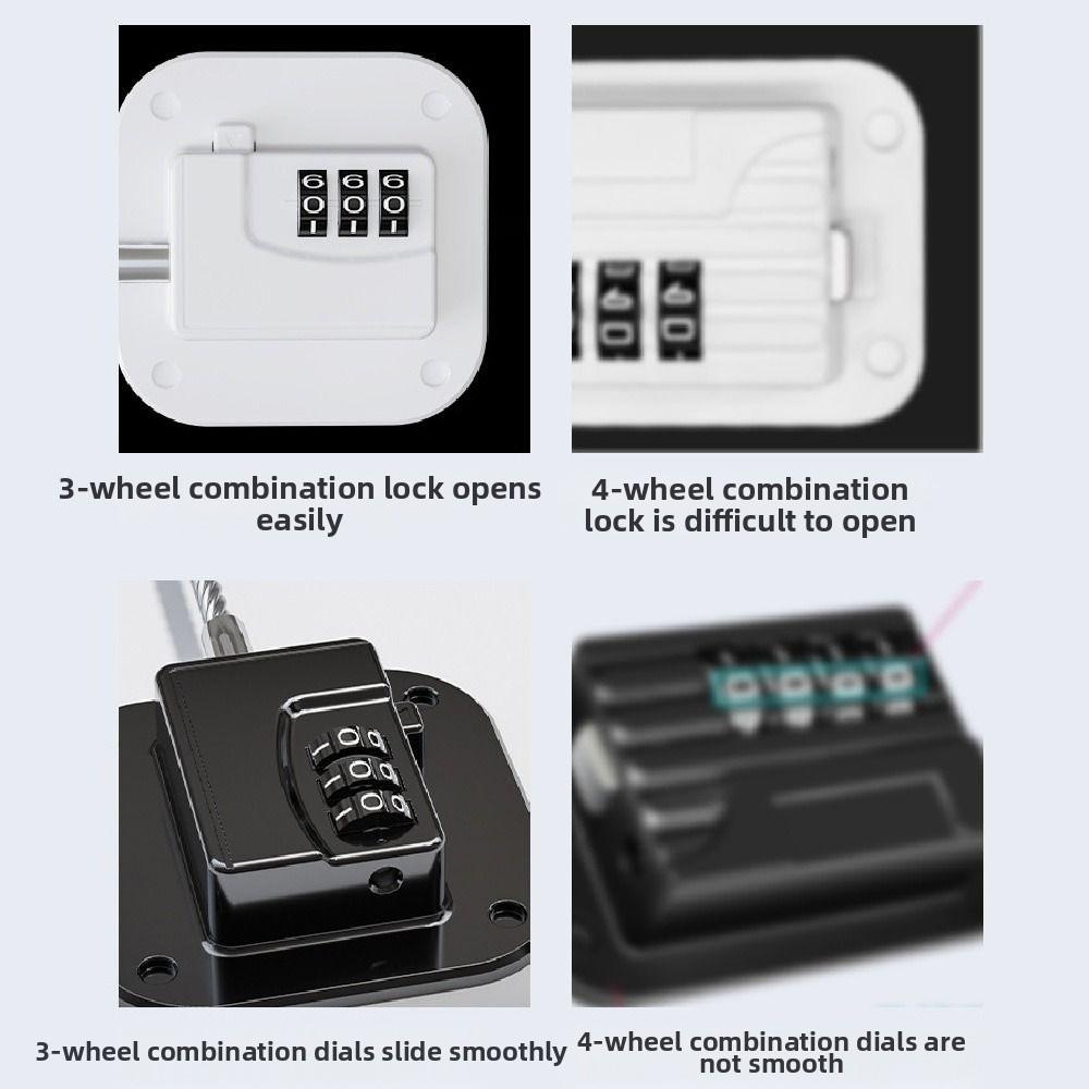 2Pcs 3-digit Baby Safety Password Lock Multi-Functional Window Password Lock  Home Security