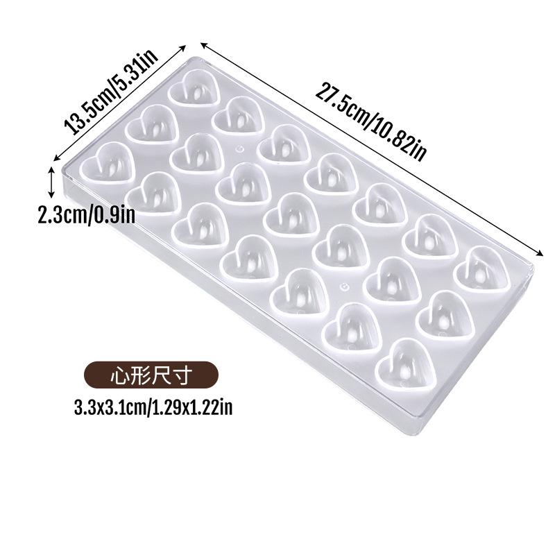 Food-grade Chocolate Molds, DIY Three-dimensional Transparent Molds, Household Molds for Cakes and Candies
