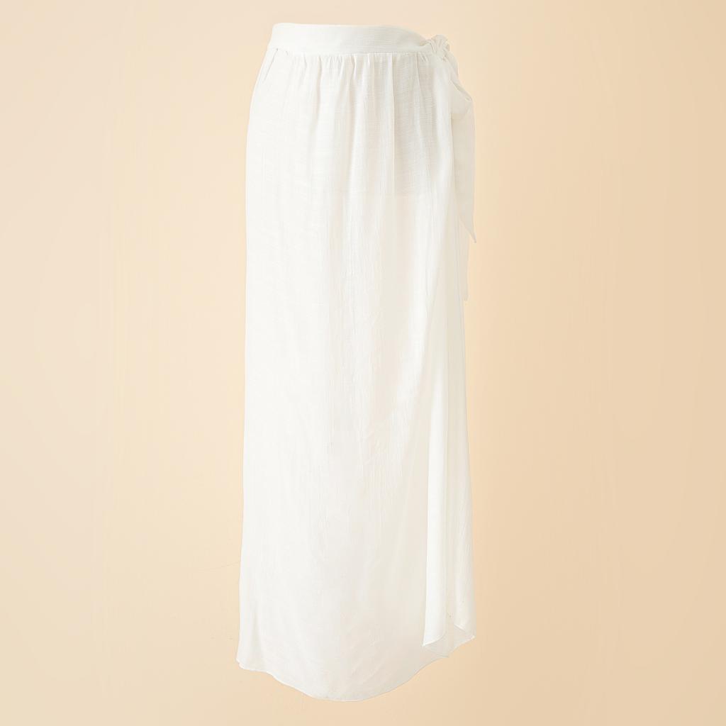 New Summer European And American Style Leopard Print Beach Vacation Chiffon Tie-Dye Lace-Up Beach Wrap Skirt