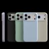 Soft Touch Liquid Silicone Case for iPhone 17 Series - Anti-Scratch Protective Cover with Colorful Flowing Light & AI Button
