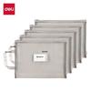 Deli A4 Mesh Zipper File Bags