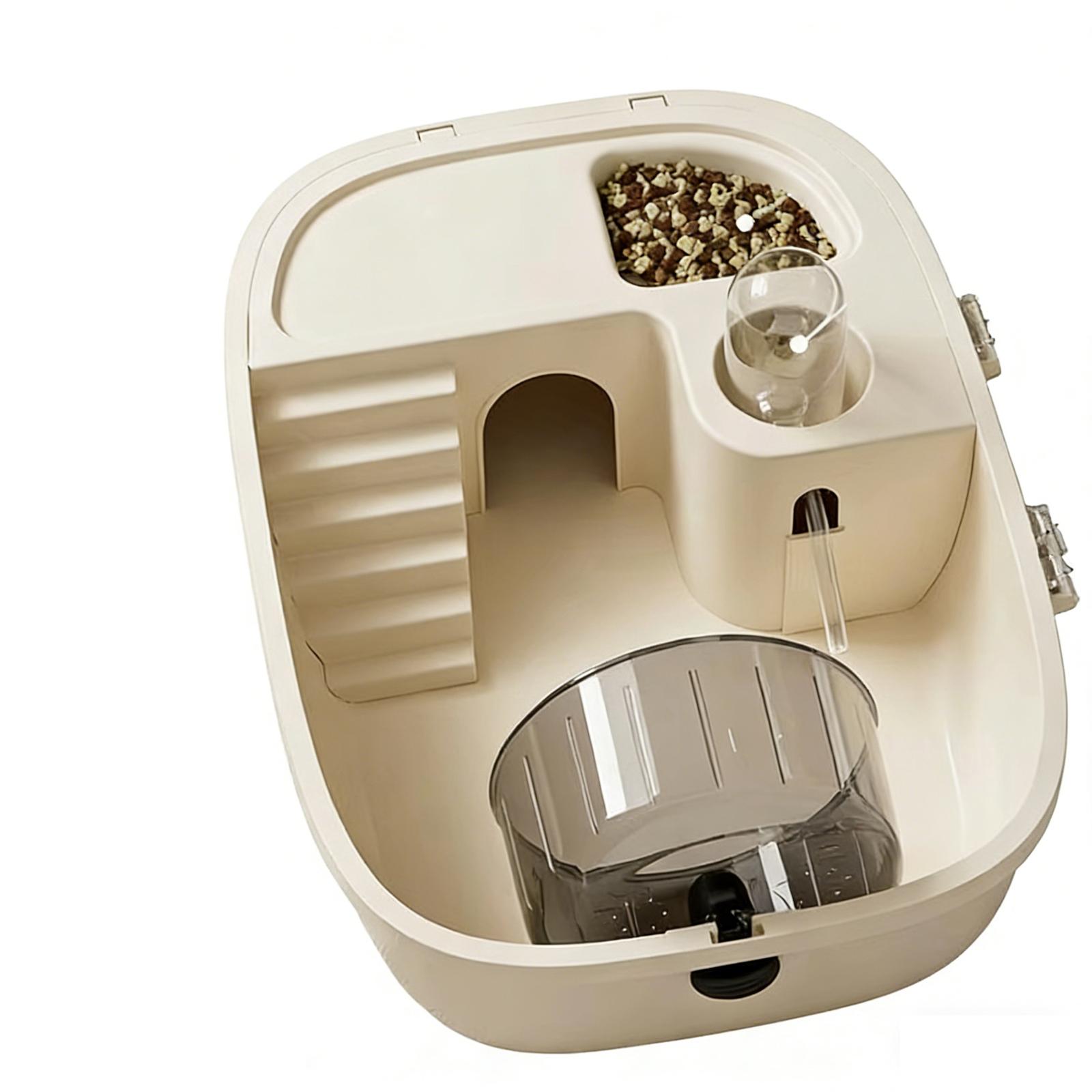 

Большая акриловая клетка для хомяка, роскошная портативная дорожная клетка для сирийских крыс, легко чистится one size бежевый