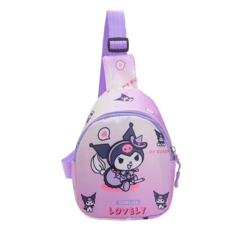 Hello Kitty Kids Cartoon Canvas Crossbody Bag With Light Weight For Preschool Kids